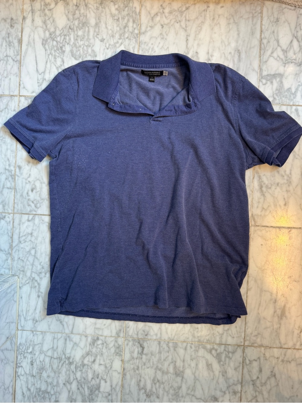 Banana Republic Classic Men's Polo Shirt - Navy Blue